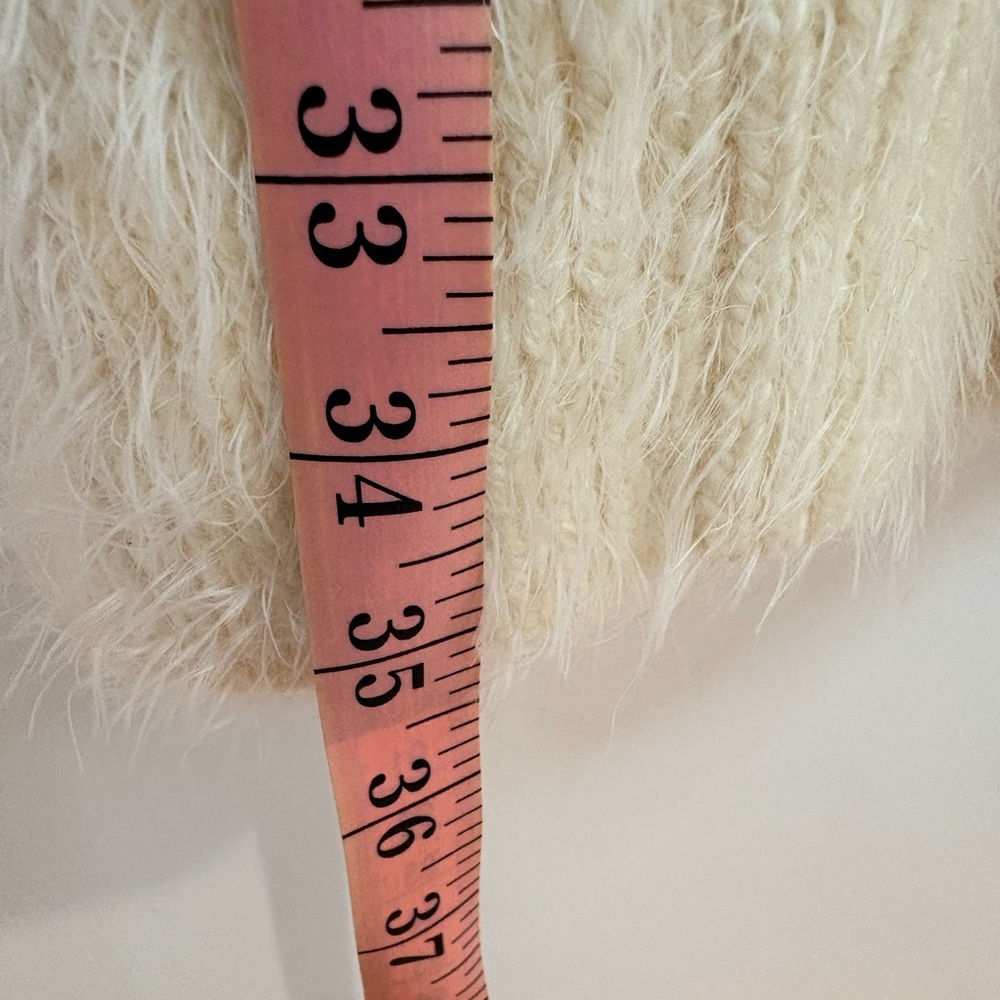 Anthropologie Sleeping on Snow Wool Alpaca Blend Shelby Eyelash Sweater Dress M - Picture 11 of 12